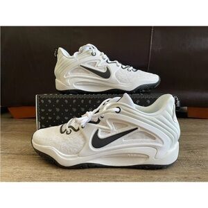 Nike KD15 TB Promo Basketball Shoes White Black Men’s Sz 12.5 DX6648-100